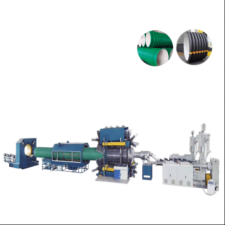 HDPE, PP Vertical Type Double Wall Corrugated Pipe ndi PVC Ribbed Pipe Extrusion line